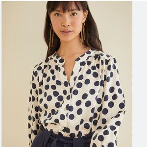 Amour Vert Florianne Silk Blouse Medium